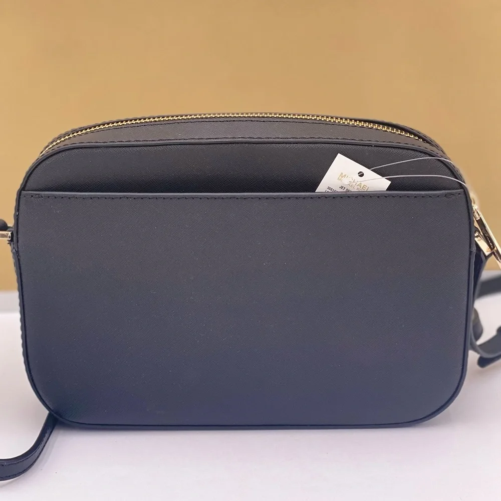 MICHAEL KORS LARGE EW ZIP CHAIN CROSSBODY black